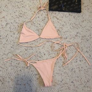 437 sanders triangle top and thong bottom